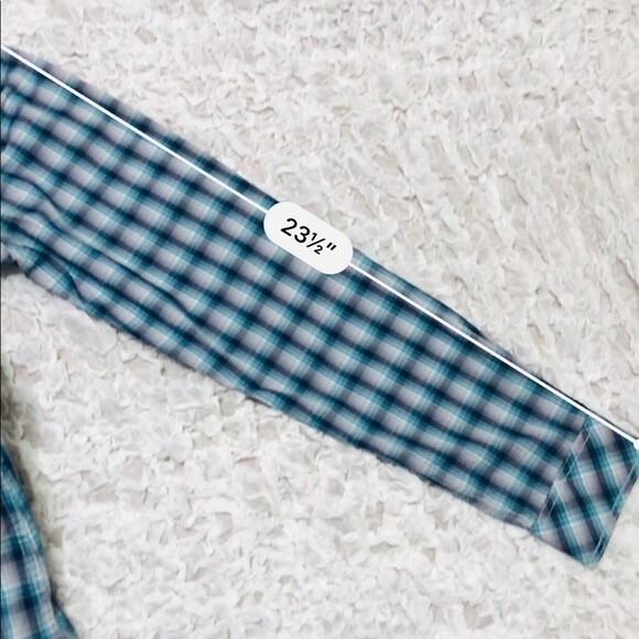 Rough Stock light blue shirt  Panhandle slim button down shirt size M western - Picture 7 of 8